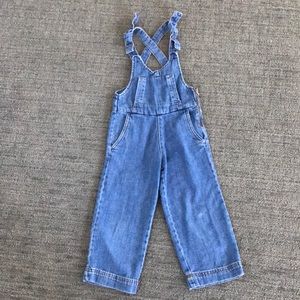 Zara little girls cute overalls.